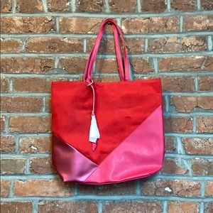 Shiseido Red Tote Bag NWOT